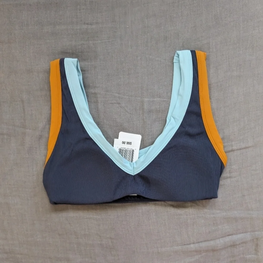 L*Space Lala Vacay Bikini Set Slate Sky Blue Inka Gold